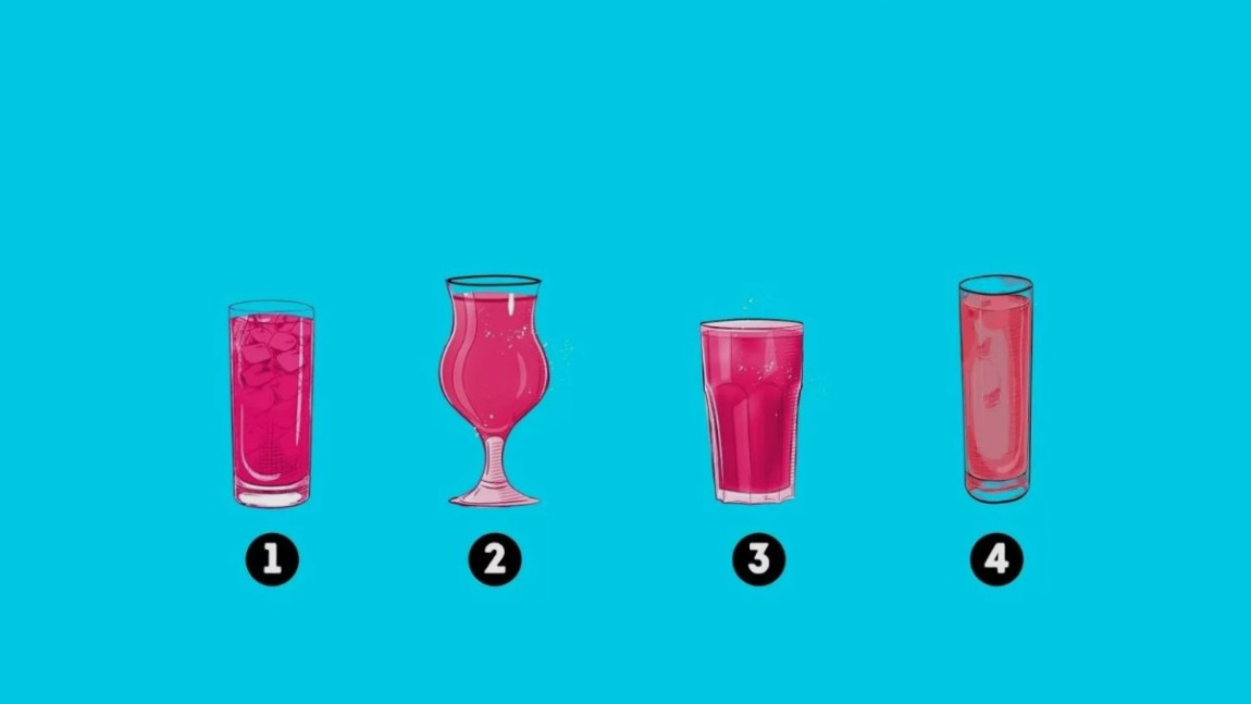 Testul de inteligență care îi încurcă pe internauți Care pahar are mai mult suc Doar 1 dintre utilizatori nimeresc răspunsul